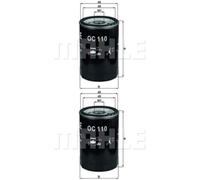 2X MAHLE / KNECHT Filtro Olio OC 110