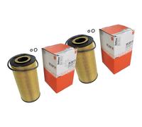 2X MAHLE / KNECHT Filtro Olio OX 123/1D