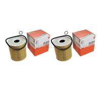 2X MAHLE / KNECHT Filtro Olio OX 156D