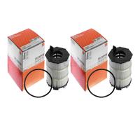 2X MAHLE / KNECHT Filtro Olio OX 350/4D