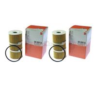 2X MAHLE / KNECHT Filtro Olio OX 389/1D