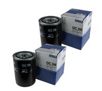 2X MAHLE / KNECHT Filtro Olio Per Cambio Automatico OC 59