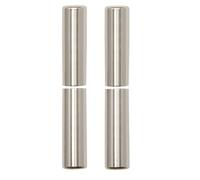 2x Manicotto Per Inserire Nastro Porta Ø 15 Einbohren Band 112 Copertura Argento