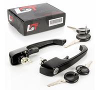 2x Maniglia Nero Opaco Chiusura Anteriore Sinistro Destro per VW T2 Lt 28-35 I