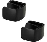 2x Maniglia per Porta Vetro Klemmgriff Glasgriff Nero Opaco 4-6 MM Manico
