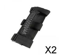 2X Maniglia Premium Roll Bar Per YJ JK UTV ATV Nero