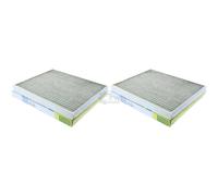 2x MANN-FILTER Biofunctional Filtro Antipolline Abitacolo per Allergici FP 2243