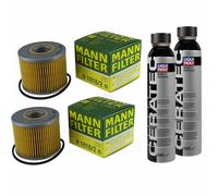 2X MANN-FILTER Filtro Olio H 1018/2 N + 2X LIQUI MOLY Cera Tec 3721