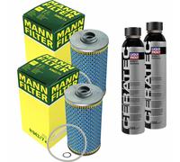 2X MANN-FILTER Filtro Olio H 943/7 X + 2X LIQUI MOLY Cera Tec 3721