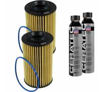 2X MANN-FILTER Filtro Olio HU 69/3 X + 2X LIQUI MOLY Cera Tec 3721