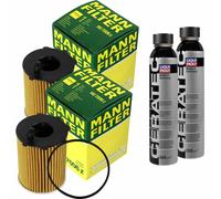 2X MANN-FILTER Filtro Olio HU 7006 Z + 2X LIQUI MOLY Cera Tec 3721