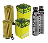 2X MANN-FILTER Filtro Olio HU 718/6 X + 2X LIQUI MOLY Cera Tec 3721