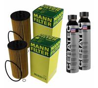 2X MANN-FILTER Filtro Olio HU 835/1 Z + LIQUI MOLY Cera Tec 3721