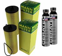 2X MANN-FILTER Filtro Olio HU 945/2 X + 2X LIQUI MOLY Cera Tec 3721