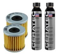 2X MANN-FILTER Filtro Olio MH 66 X + 2X LIQUI MOLY Cera Tec 3721