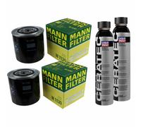 2X MANN-FILTER Filtro Olio W 1130 + 2X LIQUI MOLY Cera Tec 3721