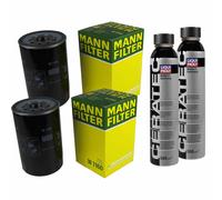 2X MANN-FILTER Filtro Olio W 1160 + 2X LIQUI MOLY Cera Tec 3721