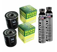 2X MANN-FILTER Filtro Olio W 67 + 2X LIQUI MOLY Cera Tec 3721
