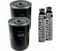 2X MANN-FILTER Filtro Olio W 9009 + 2X LIQUI MOLY Cera Tec 3721