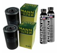 2X MANN-FILTER Filtro Olio W 950 + LIQUI MOLY Cera Tec 3721