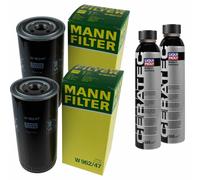 2X MANN-FILTER Filtro Olio W 962/47 + 2X LIQUI MOLY Cera Tec 3721