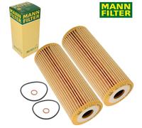 2X Mann Filter Hu 727/1 X Filtro Olio Per Benz C124 W124 S124 W202 VW 104 180 01