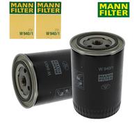 2x Mann-Filter W 940/1 Filtro Olio Motore per Lancia Fiat Ford Ferrari Volvo