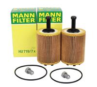 2X MANN Filtro Olio + Vite Per VW GOLF 4 5 6 PASSAT TOURAN T4 T5 1.2-2.5 TDI
