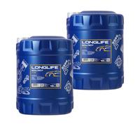 2X MANNOL 10 Litri 7715 LONGLIFE 504/507 Speciale Olio Motore API SN ACEA C3