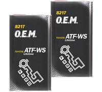 2x MANNOL 4 L O.E.M. 8217 ATF WS Olio Cambio Automatico
