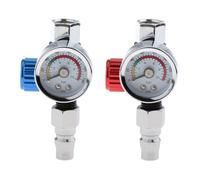 2x Manometro valvola regolatore pressione aria pistola a spruzzo universale G1 /