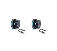 2X Manopola di Controllo del Volume USB per PC con Sistema Android, Controller di Regolazione Multimediale Esterno di Tipo C EC11 con Luce RGB