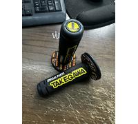 2x Manopola PRO TAPER manubrio Motocross Pit Bike Motard manopole ARANCIONE