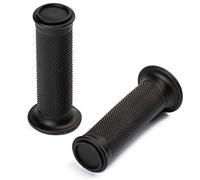 2x Manopole Moto Antiscivolo Motocross Scooter Gomma Pesi Strada A-Pro Nero