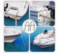 2x Marine Boat Stern Bow Eye Tie Down RV Deck Hardware Sailing Yacht U Bulloni