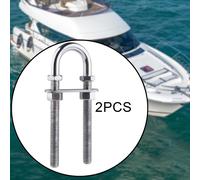 2x Marine Boat Stern Bow Eye Tie Down Sport all'aria aperta Vela Bulloni a U