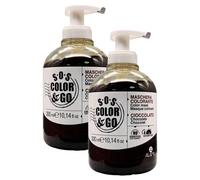 2x Maschera Colorante CIOCCOLATO. Nutre, Intensifica e Tonalizza i Capelli Naturali, Colorati o Con Mèches 300ml