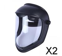 2X Maschera Per Casco Visiera Trasparente Maschera Protettiva Per Visiera +
