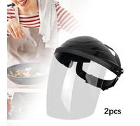 2x Maschera protettiva trasparente per saldatura per lavori di rettifica e