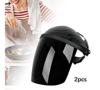 2x Maschera protettiva trasparente per saldatura per lavori di rettifica e