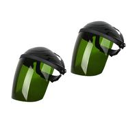2x Maschera protettiva trasparente per saldatura per lavori di rettifica e
