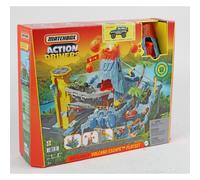 2X Matchbox Action Drivers Set Di Gioco Eruzione Vulcanica Macchinina