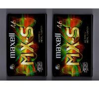 2x MAXELL MX-S 46 min Audio Cassette Tape Metal Positions