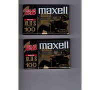 2x MAXELL XL II-S 100 Audio Cassette Tape High Bias 70 µs