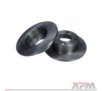 2x Disco freno Assale posteriore pieno 19-0685 MAXGEAR per AUDI COUPE B2 90 B3