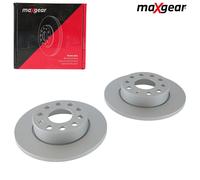 MAXGEAR 2x Disco Freno Posteriore Ø256 MM Pieno per VW Golf VI 5K1 1.4 5M1 521