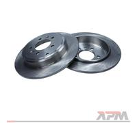 2x Disco freno Assale posteriore pieno 19-1215 MAXGEAR per PEUGEOT 607