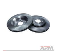 2x Disco freno Assale anteriore ventilato 19-1284 MAXGEAR per HONDA CR-V III