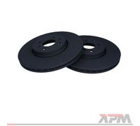 MAXGEAR 2x Disco Freni Anteriore Ø240.5 MM Ventilazione Interna per Fiat 500 312