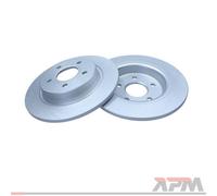2x Disco freno Assale posteriore pieno 19-1843 MAXGEAR per HONDA ACCORD VII